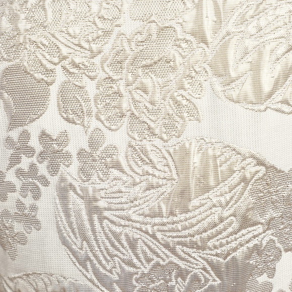 Lulu’s Vow or Never White Jacquard Floral Print High-Low Midi Dress White XS - Picture 2 of 8